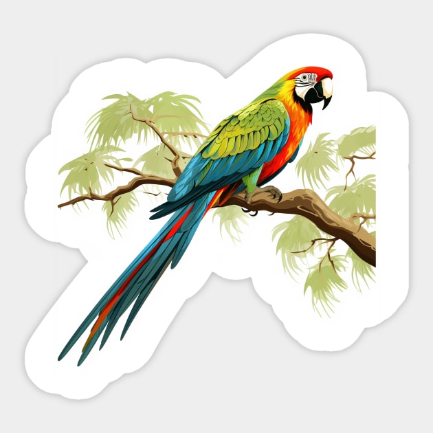 Military Macaw Sticker by zooleisurelife